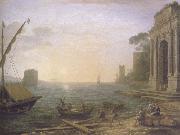 Seaport at Sunrise Claude Lorrain